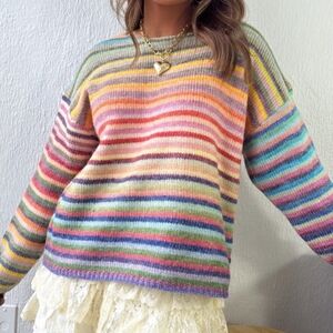Colorful Striped Sweater